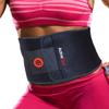 ActiveGear Waist Trimmer Belt for Stomach and Back Lumbar Support, Large: 9" x 46" - Red with Large Exercise Mat 6' x 4' x 7mm Ultra-Durable Non-Slip Rubber Workout Mat view 3