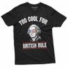 4th of July George Washington Too Cool for British Rules T-Shirt Independence Day USA Patriotic Mens Tee Shirt (Medium Military Green) view 2