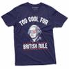 4th of July George Washington Too Cool for British Rules T-Shirt Independence Day USA Patriotic Mens Tee Shirt (Medium Military Green) view 4