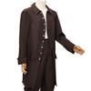 BLESSUME Steampunk Victorian Frock Coat Colonial Men Jacket (Brown, XX-Large) view 2
