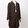BLESSUME Steampunk Victorian Frock Coat Colonial Men Jacket (Brown, XX-Large) view 3
