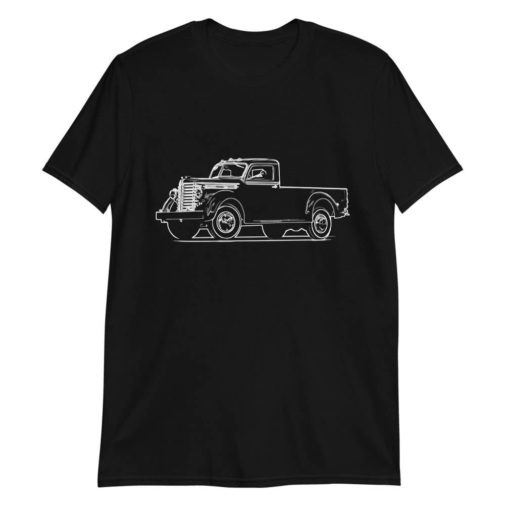 1948 Diamond T Model 201 Pickup Truck Short-Sleeve Mens T-Shirt Black
