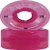 Atom Skates Quad Roller Wheels/Outdoor/Hardness 78A / Pink Pulse / 8pk view 2
