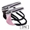 papi UMPA081 2PK Microflex Jockstrap Color Tropical-Black Size XL view 2
