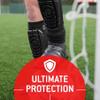 G-Form Pro-S Compact Soccer Shin Guards - Football Shin Guards - Silver/White, Adult Medium view 3