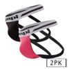 papi UMPA081 2PK Microflex Jockstrap Color Pink-Black Size M view 2