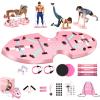 LALAHIGH Portable Home Gym System for Men and Women:Push Up Board, Pilates Bar & 20 Fitness Accessories with Resistance Bands and Ab Roller Wheel-Professional Strength Training Exercise view 1