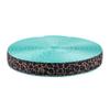 Country Brook Design - 7/8 Inch Leopard Print Ribbon on 1 Inch Light Cyan Nylon Webbing (10 Yards) view 1