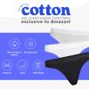 MeUndies  Womens Stretch Cotton Mid Rise Thong - Comfortable Panties Amazon Exclusive Fabric view 3
