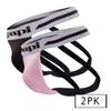 papi UMPA081 2PK Microflex Jockstrap Color Tropical-Black Size S view 2