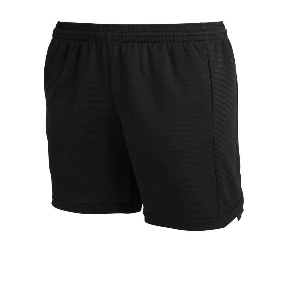 SPORT-TEK Unisex PosiCharge Position Short with Pockets Black