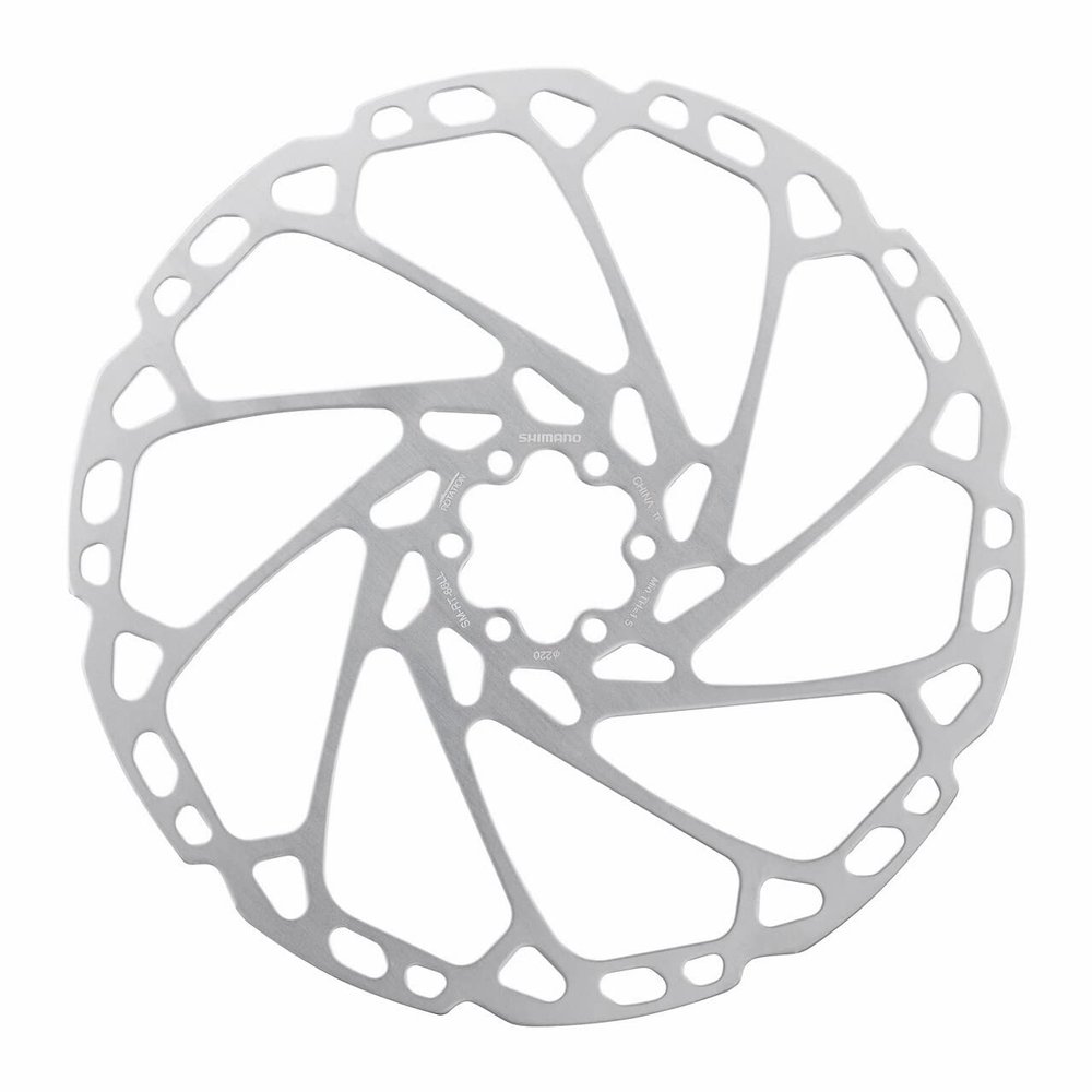 SHIMANO Rotor 220 mm 6-Bolt Discs, Adult Unisex, Multicolour (Multicoloured), One Size