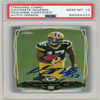Davante Adams 2014 Topps Chrome Autograph Rookie Card #114 PSA/DNA 10