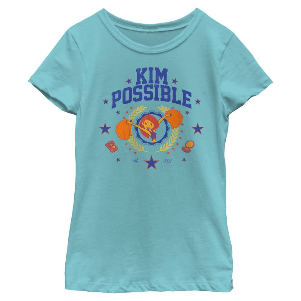 Disney Kim Possible Club Banana Girls Short Sleeve Tee Shirt, Green Apple, Medium