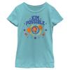 Disney Kim Possible Club Banana Girls Short Sleeve Tee Shirt, Green Apple, Medium view 1