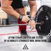 Evolution Athletics Extreme Sport Lifting Straps for Strong, Secure Weightlifting, Powerlifting, Strength Training Grip, Heavy-Duty Material for Durability, 24.75" L x 1.5" W, Black, One Pair view 2