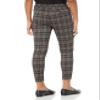 Briggs New York Women's High Rise Skinny Knit Ponte Pant, Brown Plaid, 10 view 2