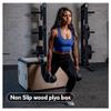 ABMAT Plyometric Box 3 in 1 Protective Foam and Non Slip Wood plyo Box for Jump Training and Conditioning, Protect Your Shins from Injury! view 3