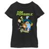 Girl's Kim Possible Team Possible vs Team Villains T-Shirt - Black - Small view 1