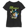 Disney Girl's Kim Possible Call Me Beep Me Kim T-Shirt - Tahiti Blue - X Small view 1