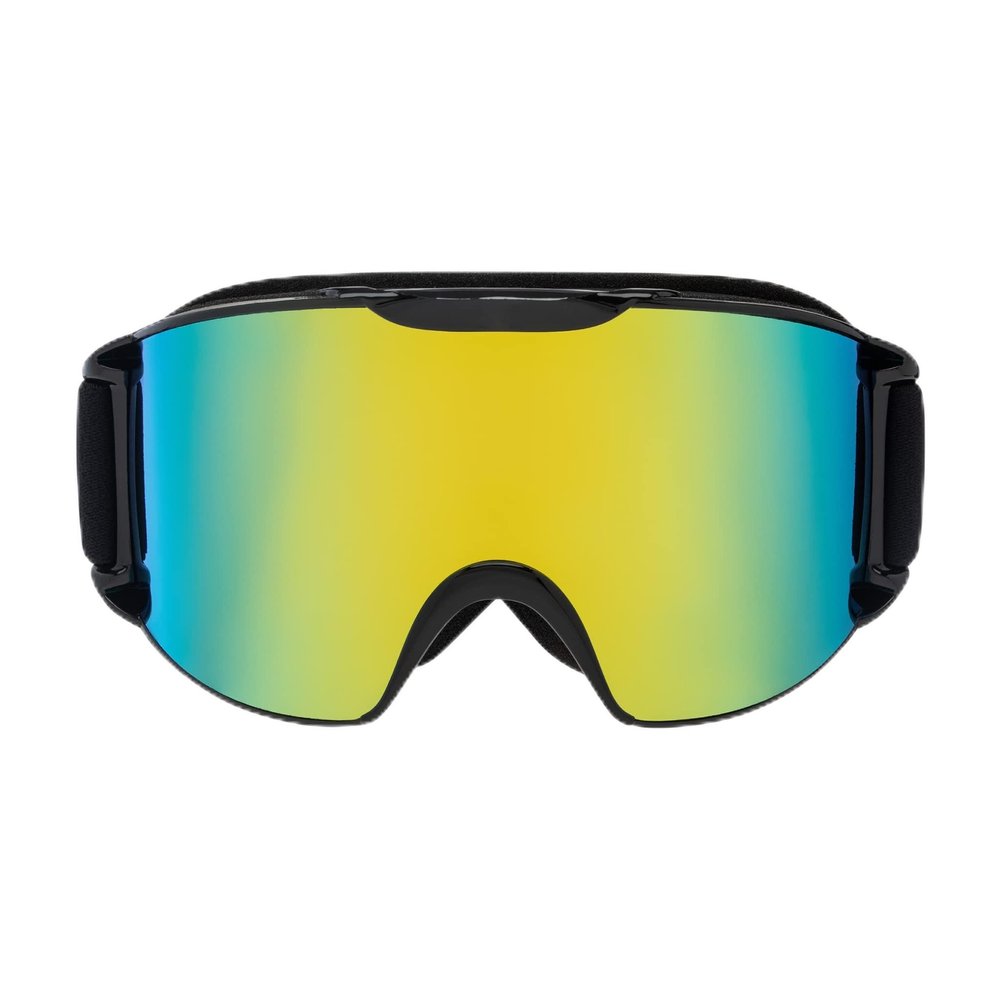 Arctix Adult Ski Goggles, Black/Yellow Revo, One Size