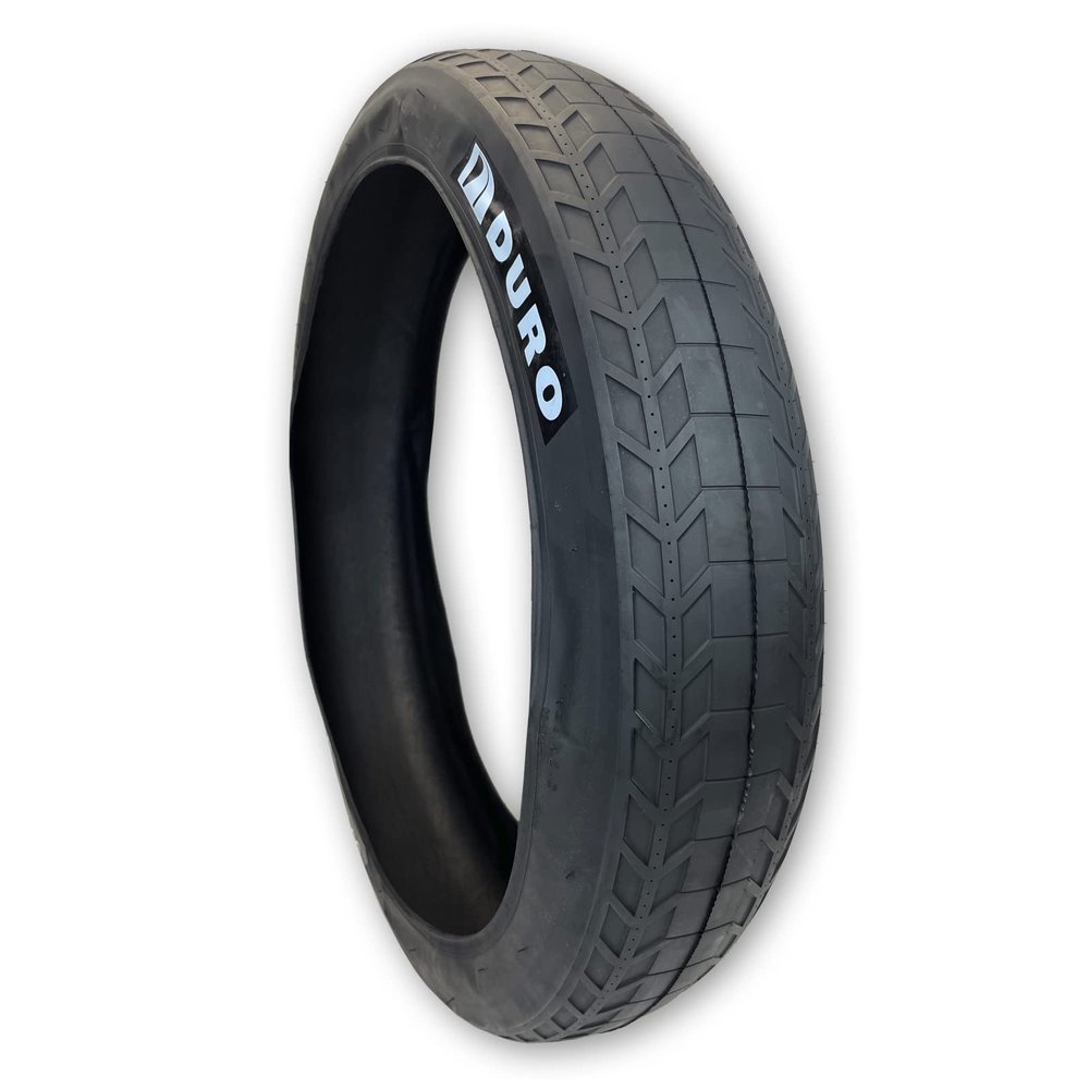Duro Tire 26x4.0 Fleetwood Semi-Slick Street Bike Tire with Folding Beads 26x4, Black