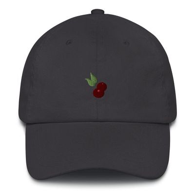 H.Zephyr Cherry Embroidered Snapback Baseball Caps