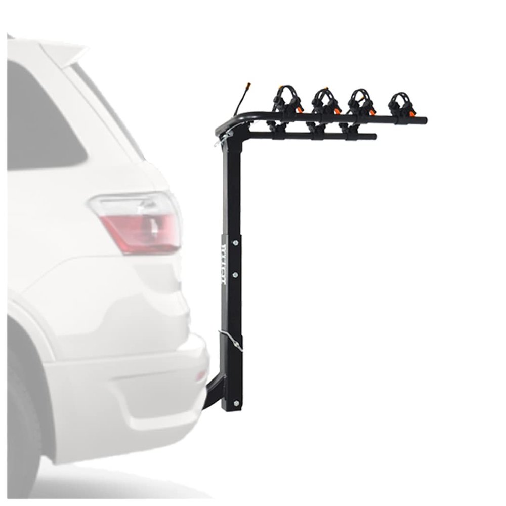HTTMT- 4 Bike Rack Bicycle Carrier Hitch Mount w/ 2" Receiver for Car Truck SUV Transport [P/N:ET-TOOL045-B-BLACK]