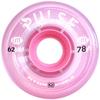 Atom Skates Outdoor Quad Roller Wheels 78A - Pulse Lite - 62x33 Soft Pink - 2 Packs - 8 Wheels view 1