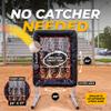 ALAGPRO Pocket Pitching Net 9 Hole Pitching Target Strike Zone for Baseball & Softball Pitchers - Pro Pitching Aid for Improve Accuracy - Included Resistance Band + 3 Weighted Practice Balls view 3