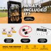 ALAGPRO Pocket Pitching Net 9 Hole Pitching Target Strike Zone for Baseball & Softball Pitchers - Pro Pitching Aid for Improve Accuracy - Included Resistance Band + 3 Weighted Practice Balls view 4