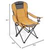 ARROWHEAD OUTDOOR Portable Folding Hybrid 2-in1 Camping Chair, Adjustable Recline, Vent, Padding, Cup Holder & Storage Pouch, Heavy-Duty, Oversize, Supports 300lbs, Includes Bag, USA-Based Support view 3