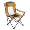 ARROWHEAD OUTDOOR Portable Folding Hybrid 2-in1 Camping Chair, Adjustable Recline, Vent, Padding, Cup Holder & Storage Pouch, Heavy-Duty, Oversize, Supports 300lbs, Includes Bag, USA-Based Support view 4
