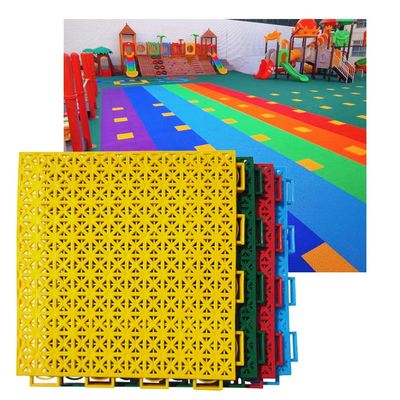 25CM Playground Basketball Court Modular Interlocking Sports Floor Tiles, Pool Deck Basement Patio Pet Garage Drainage Floor Tiles Mats (Color : Red, Size : 10PCS)