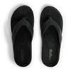 Zullaz - Byron Orthotic Flip Flops for Men, Stylish & Comfortable Orthopedic Sandals with Biomechanical Arch Support Genuine Leather Strap (Black - Size 8) view 3