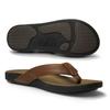 Zullaz - Byron Orthotic Flip Flops for Men, Stylish & Comfortable Orthopedic Sandals with Biomechanical Arch Support Genuine Leather Strap (Tan - Size 13) view 3