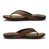 Zullaz - Byron Orthotic Flip Flops for Men, Stylish & Comfortable Orthopedic Sandals with Biomechanical Arch Support Genuine Leather Strap (Tan - Size 13) view 4
