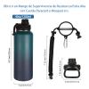 Volhoply Insulated Water Bottles Bulk 2 Pack, 40 oz Stainless Steel Sports Bottle with Paracord Handle & Spout Lid,Double Walled Water Cups with Wide Mouth, Reusable Big Water jug(Assorted,2 Set) view 2