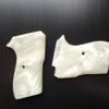 [BMPL**] Pearl White Resin Gun Grips Compatible Replacement for Bersa Thunder .380 Hardwood Wood Smooth Handmade Gift view 2