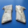 [BMPL**] Pearl White Resin Gun Grips Compatible Replacement for Bersa Thunder .380 Hardwood Wood Smooth Handmade Gift view 3