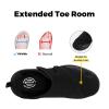 FitVille Diabetic Shoes for Men Extra Wide Width Orthopedic Slip-on Shoes Adjustable Closure Walking Sneakers with Arch Support Cushioning Therapeutic for Swollen Feet (10 Wide, Black) view 2