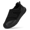FitVille Diabetic Shoes for Men Extra Wide Width Orthopedic Slip-on Shoes Adjustable Closure Walking Sneakers with Arch Support Cushioning Therapeutic for Swollen Feet (11 X-Wide, Black) view 1