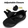 FitVille Diabetic Shoes for Men Extra Wide Width Orthopedic Slip-on Shoes Adjustable Closure Walking Sneakers with Arch Support Cushioning Therapeutic for Swollen Feet (11 X-Wide, Black) view 3