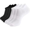 brookhaus Women Low Cut No Show Running Socks 6 Pairs - Cushioned Arch Support, Moisture Wicking Athletic Ankle Socks view 1