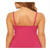 Bleu Rod Beattie Womens Swimwear U-Wire Tankini Top Solid Pink 6 view 2