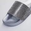 7K Women Slide Sandals, Soft Band with Jewelry (10, SILVER, numeric_10) view 3