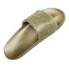 7K Women Slide Sandals, Soft Band with Jewelry (6, GOLD, numeric_6) view 1