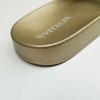 7K Women Slide Sandals, Soft Band with Jewelry (6, GOLD, numeric_6) view 4