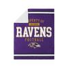 Baltimore Ravens NFL Team Property Sherpa Plush Throw view 1