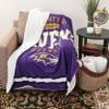 Baltimore Ravens NFL Team Property Sherpa Plush Throw view 2